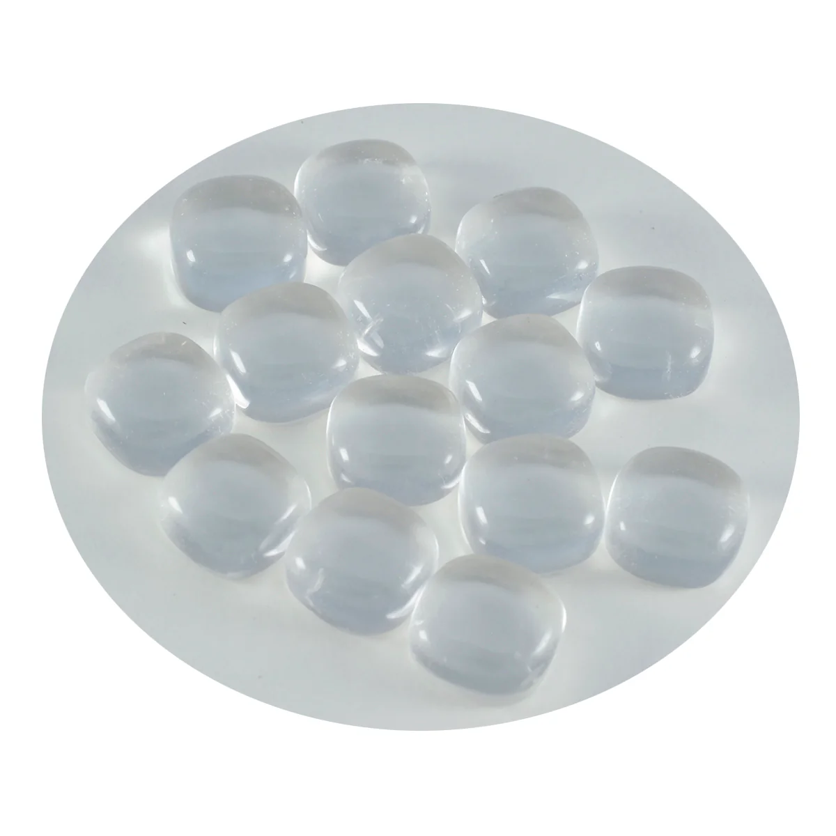 Crystal Quartz 10PC Tiny 3x3 MM Cushion Cabochon White Brilliant semi Precious Loose Gems - Image 3
