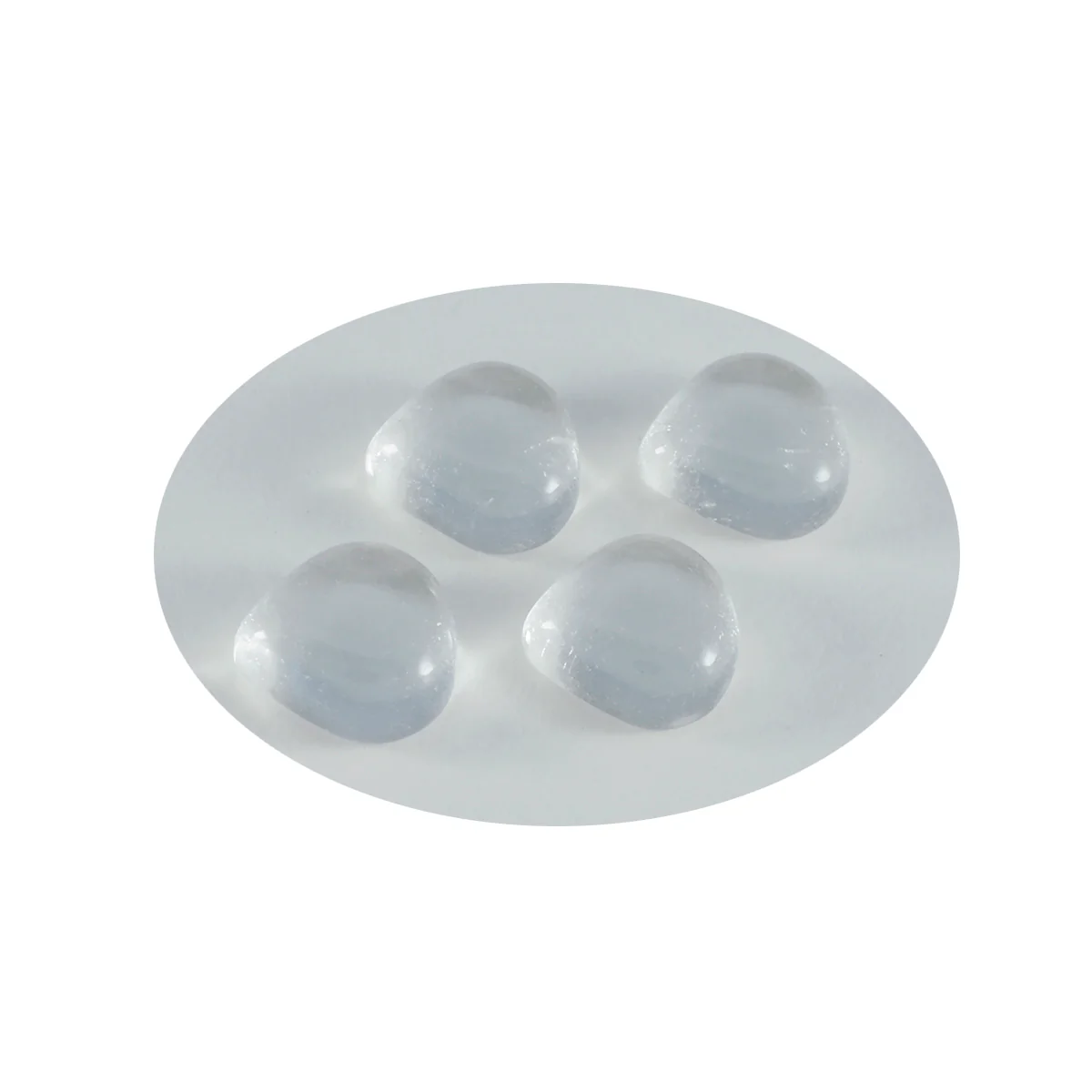 Crystal Quartz 1PC Large 10x10 MM Heart Cabochon White Luster semi Precious Precious Gemstone - Image 3